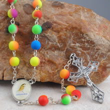 Plastic beads rosary